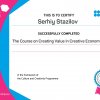 Адаптований курс неформальної освіти з формування навичок креативної економіки  апробували здобувачі ОП Міжнародна економіка